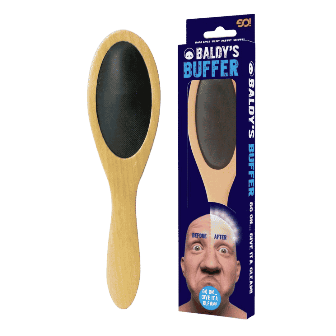Baldy’s Buffer – Rolig borste för flintisar