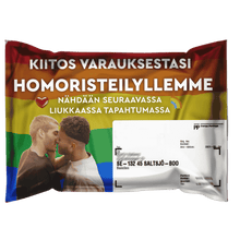 Kiitos Varauksestasi Homoristeilylle